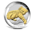 2012 Australian Koala Silver Coin - Gilded Edition