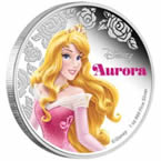 Disney Princess Aurora Silver Coin