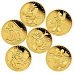 Disney Mickey & Friends 2014 1/4oz Gold Proof Six-Coin Pack