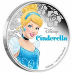 Disney Princess - Cinderella 2015 1oz Silver Proof Coin