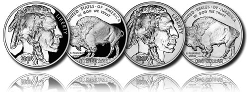 2001 American Buffalo Commemorative Silver Dollars (Proof and Uncirculated)