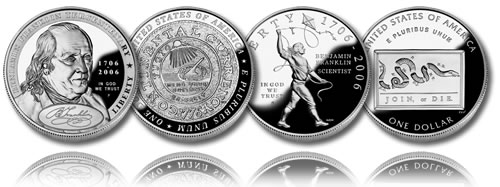 2006 Benjamin Franklin Commemorative Silver Dollars (Proof)