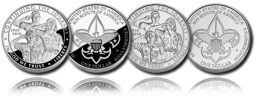 2010 Boy Scouts of America Centennial Silver Dollar (Proof and Uncirculated)