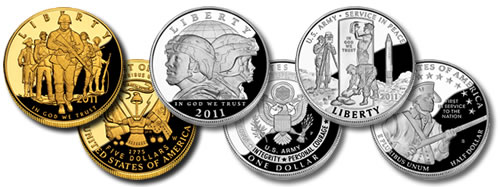 2011 US Army Commemorative Coins (Proof)