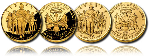 2011 United States Army $5 Gold Coin (Proof and Uncirculated)