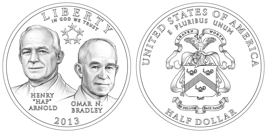 2013-5-Star-Generals-Half-Dollar-Coin-line-art
