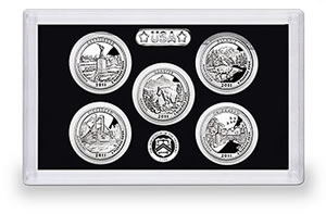 2011 United States Mint America the Beautiful Quarters Silver Proof Set