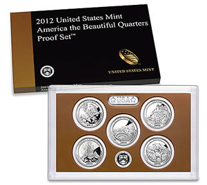 2012 United States Mint America the Beautiful Quarters Proof Set