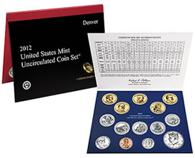 2012 Mint Uncirculated Coin Set