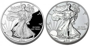 2012 Proof and Reverse Proof American Silver Eagle