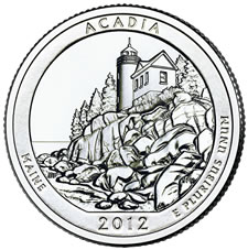2012 Acadia National Park Quarter
