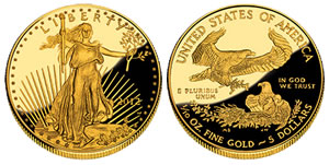 2012-W $5 Proof American Gold Eagle Coin