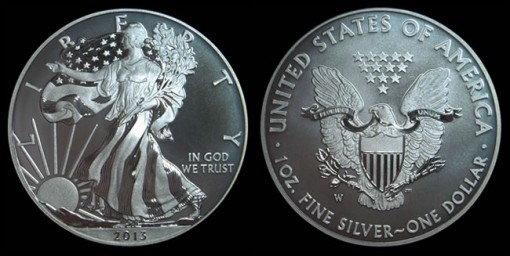 2013-W Enhanced Uncirculated American Eagle Silver Coin