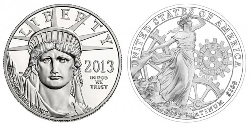 2013-W American Proof Platinum Eagle - Obverse and Design of Reverse