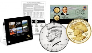 2014 Anniversary Kennedy Set, Gold Coins and Quarter Set in July