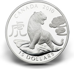 $15 Fine Silver Year of the Tiger Coin $15 Fine Silver Year of the Tiger Coin