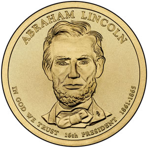 Abraham Lincoln Presidential Dollar Image Abraham Lincoln Presidential Dollar Image