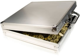 Briefcase of Coins