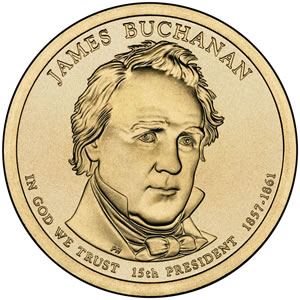 James Buchanan Presidential Dollar Image James Buchanan Presidential Dollar Image