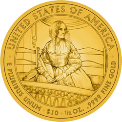 Jane Pierce First Spouse Gold Coin Reverse Design Jane Pierce First Spouse Gold Coin Reverse Design