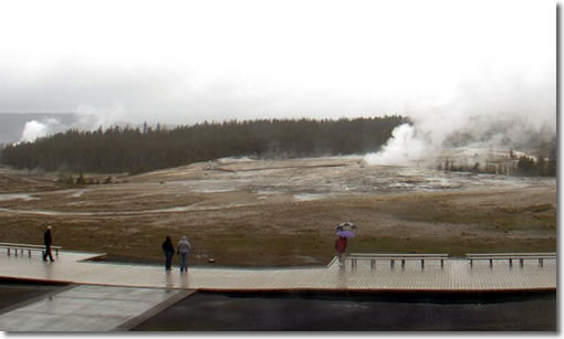 Old Faithful Geyser area