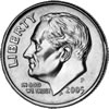 Roosevelt Dime Obverse Roosevelt Dime Obverse