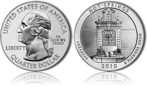 Hot Springs National Park Silver Uncirculated Coin