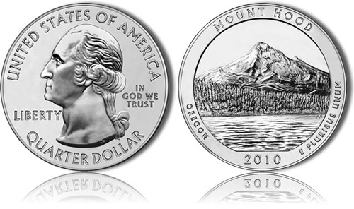 Mount Hood National Forest Silver Uncirculated Coin