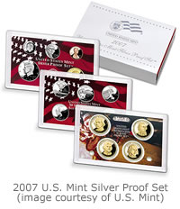 Modern proof coins come within plastic cases or holders for protection