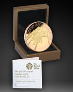 2008 4th Olympiad London Anniversary &pound;2 Gold Proof