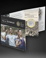 The special 2008 4th Olympiad London Anniversary &pound;2 Presentation Folder