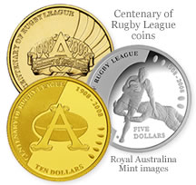Australian Centenary of Rugby League Coins