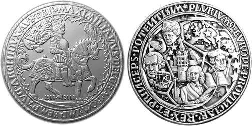 Europe Taler 2008 silver coin