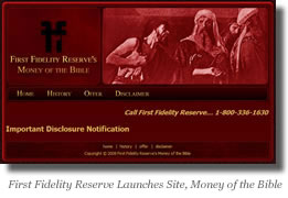 Money of the Bible web site image