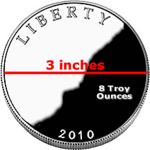 National Park Quarter size and weight for silver coin