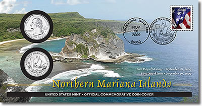 Northern Mariana Islands Quarter First Day Coin Cover 