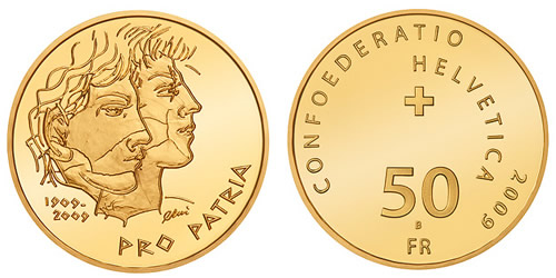 Swiss Pro Patria Centenary Gold Coin Swiss Pro Patria Centenary Gold Coin