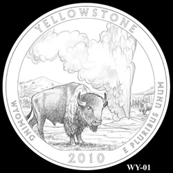 Yellowstone Quarter Design WY-01