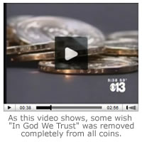 As this video shows, some wish "In God We Trust" was removed completely from all coins, like the Presidential Dollars.