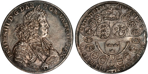 This rare Danish 2 Speciedaler is another of many highlights in the Baltimore Auction. (Click Image to Enlarge) Danish 2 Speciedaler