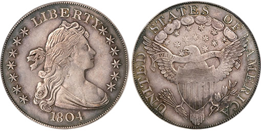 Adams-Carter 1804 Class III Silver Dollar