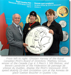 25-Cent Speed Skating Coin Launch