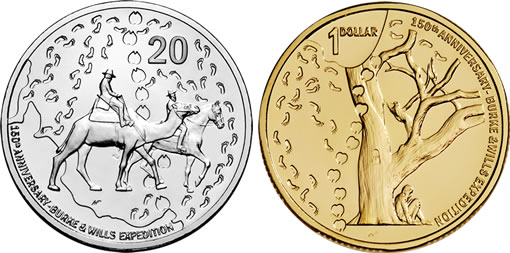 2010 Burke and Wills Expedition Anniversary Coins