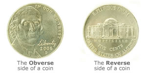 Obverse and Reverse coin sides