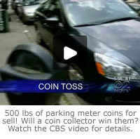 Click to watch a CBS news video of the New York City parking meter coin story.