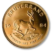 The South African Krugerrand tops in popularity for gold coins donated