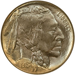 1913-D Type II Buffalo Nickel (Obverse) Certified MS-68 by NGC with a combined PCGS and NGC population of 1/0