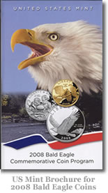 US Mint Brochure for 2008 Bald Eagle Coins
