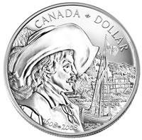 Brillant 400th Anniversary Quebec City Silver Dollar (Reverse)