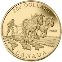 Agriculture Trade $200 Gold Coin (Reverse)